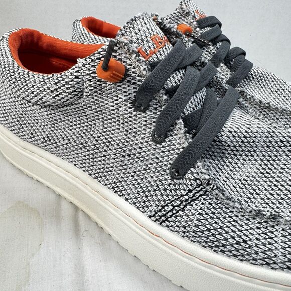 LL Bean Men's Higgins Beach 4-Eye Slip-On Shoes Size 8 Medium Gray Comfort Beach - Picture 5 of 13